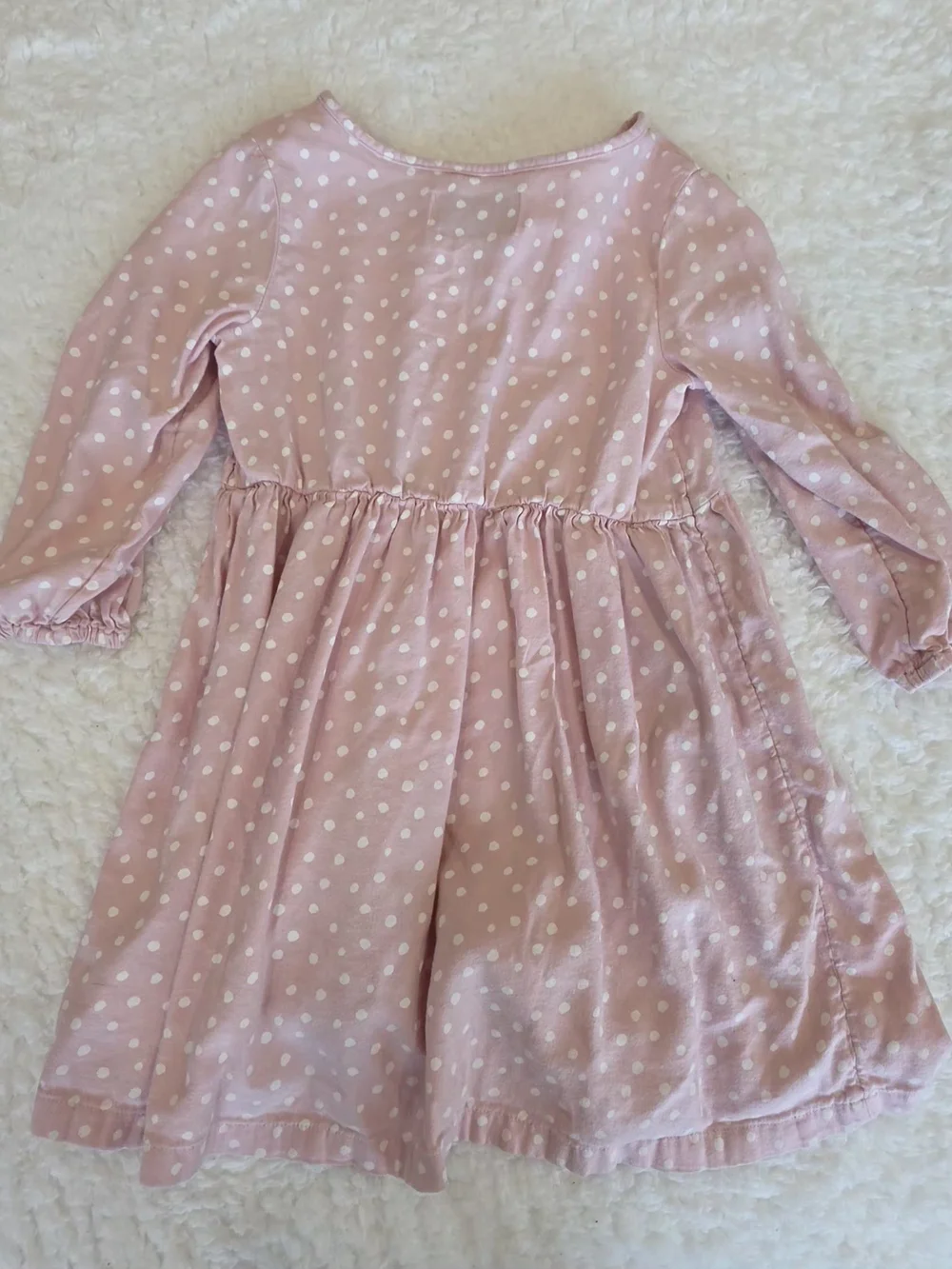 Old Navy Light Pink Polka Dot Button-Front Dress